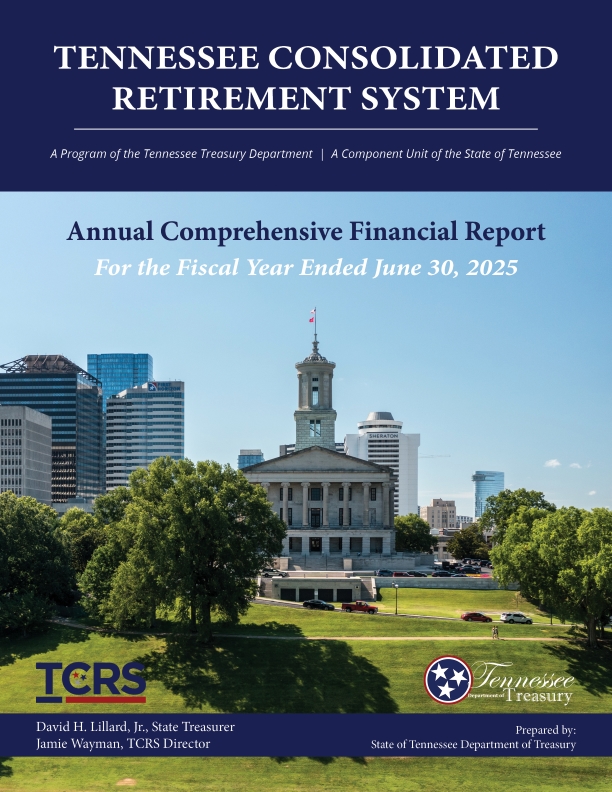 2025 TCRS Annual Comprehensive Financial Report cover